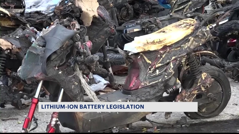 Story image: Lithium-ion batteries fire prevention bill for Brooklyn goes to Senate for final vote