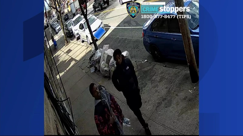 Story image: Police: 2 men wanted for stealing woman's purse at gunpoint in the Bronx