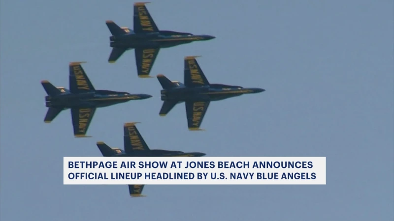 Story image: Blue Angels to headline Air Show at Jones Beach on Memorial Day weekend