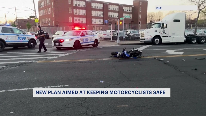 Story image: NYPD, DOT officials launch plan aimed to keep motorcyclists, drivers safe