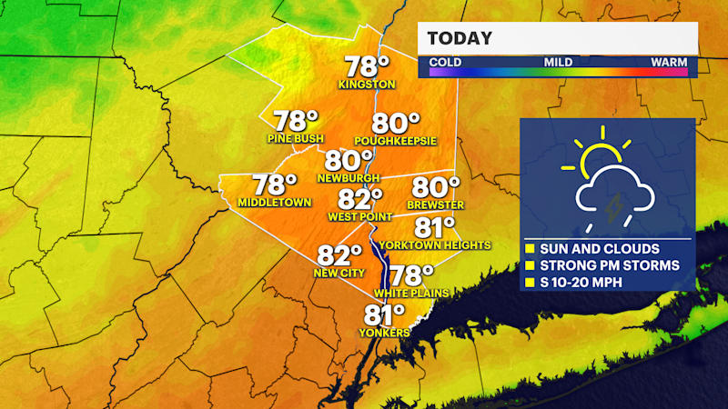 Story image: Some sun and strong storms this weekend in The Hudson Valley
