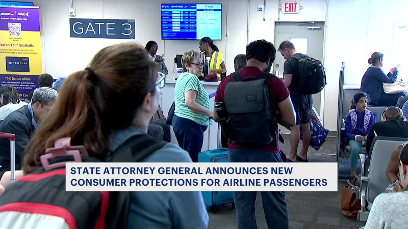 Story image: Officials announce new protections for airline passengers