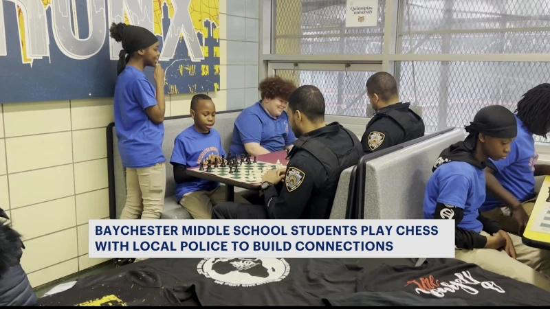 Story image: Baychester students get to take on NYPD in chess matches