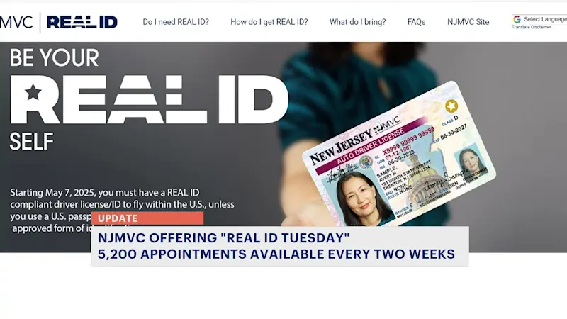 Story image: Still need a Real ID? NJMVC is adding more appointments