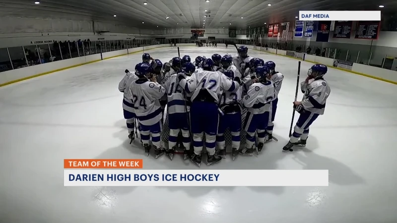 Story image: Team of the Week: Darien High Boys Ice Hockey 
