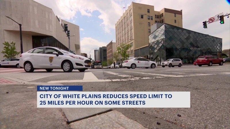 Story image: City of White Plains to impose new speed limit of 25 mph, effective in May