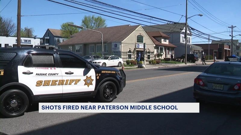 Story image: Paterson middle school briefly goes into lockdown following gunshots at nearby home