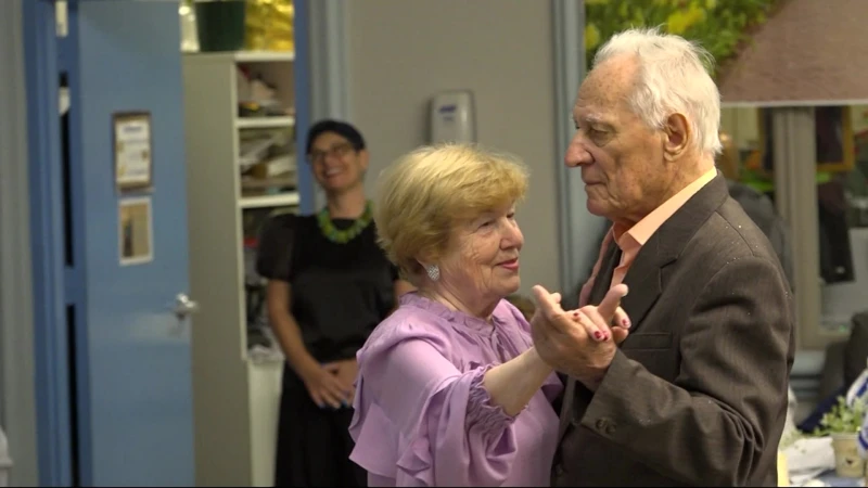 Story image: Love at first dance: 94-year-old & 82-year-old tie the knot at Bainbridge Adult Day Health Care Center