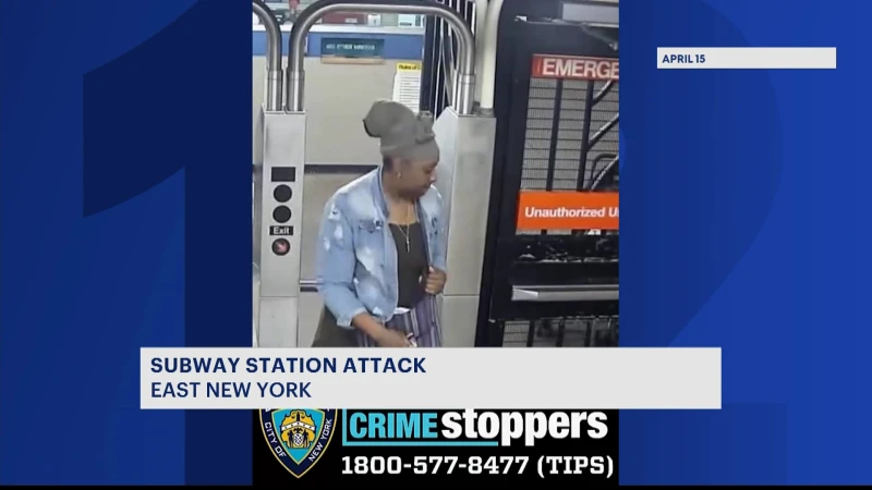 Story image: Police: Woman wanted for assaulting another woman at Van Siclen subway station 