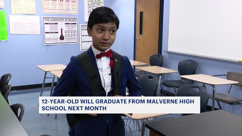 Story image: 12-year-old prodigy set to become Malverne High School’s youngest graduate