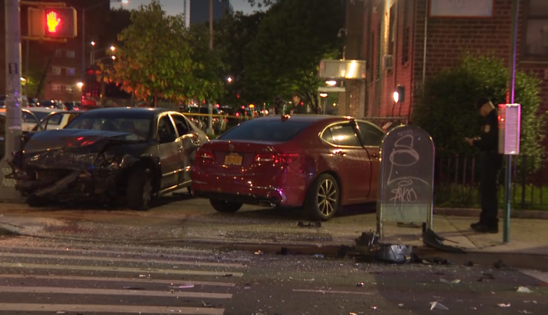 Story image: NYPD: 2-car crash in Brownsville sends 1-year-old to hospital