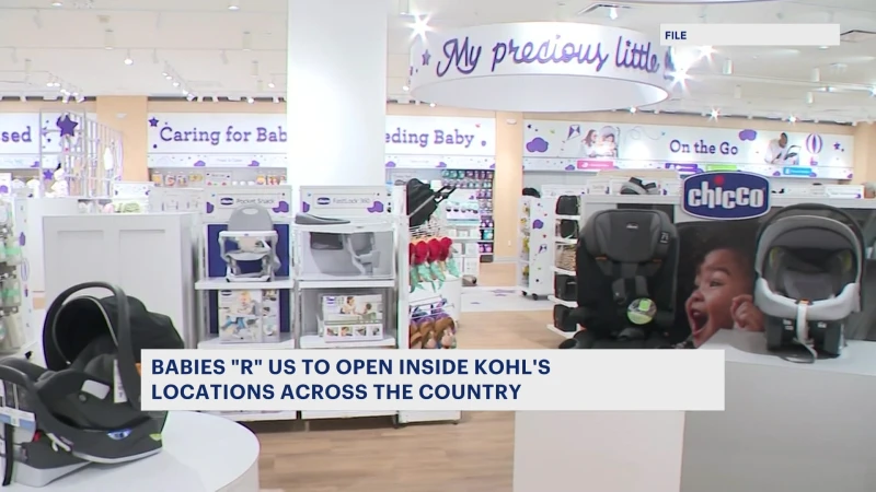 Story image: 13 Kohl's in New Jersey to open Babies'R'Us locations. See list of stores