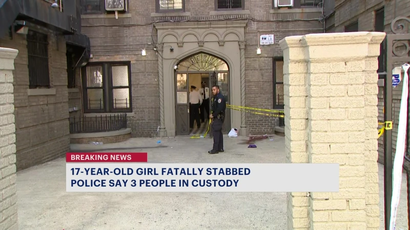 Story image: NYPD: 17-year-old girl fatally stabbed in Soundview; 3 people in custody