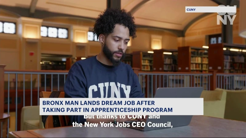 Story image: Bronx man achieves dream job through CUNY apprenticeship program