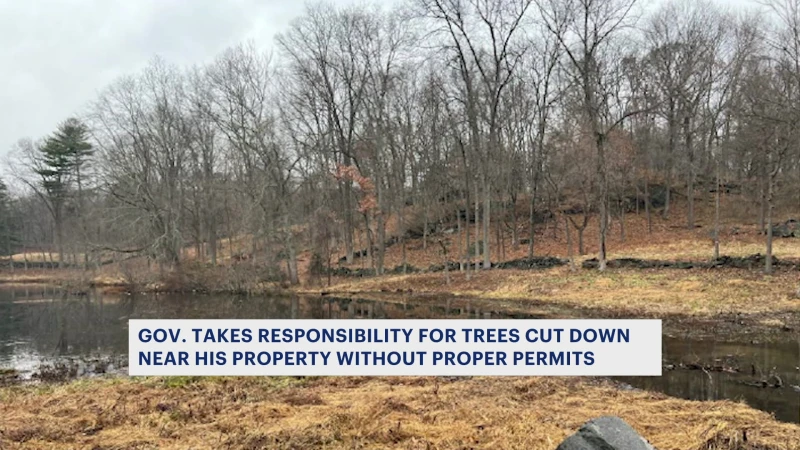 Story image: Gov. Lamont assumes responsibility for removal of trees in an environmentally protected area near his Greenwich home