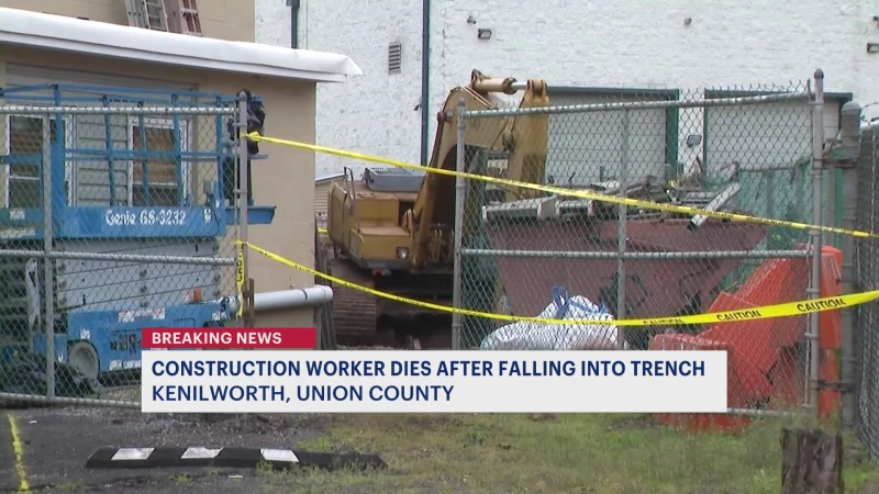 Story image: Police: Construction worker dies after falling into trench in Kenilworth