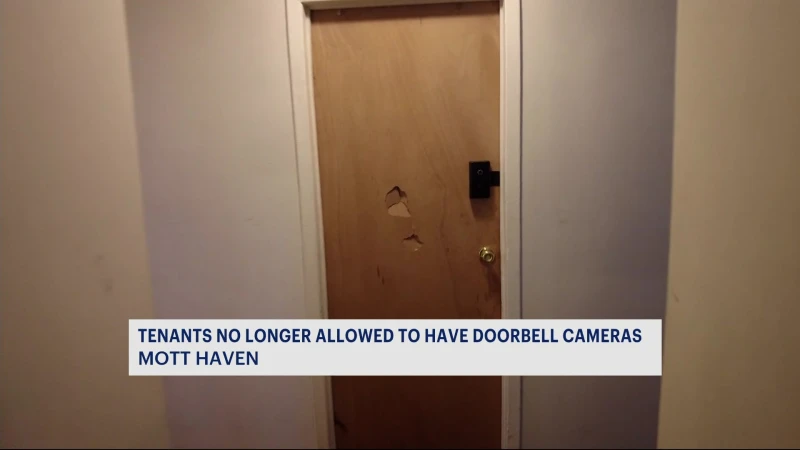 Story image: Mott Haven tenants forced to remove door cameras say they’re already feeling less safe