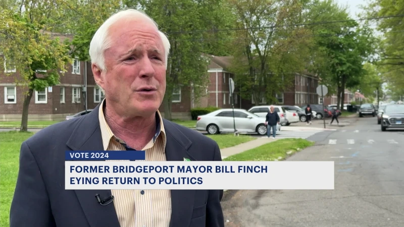 Story image: Former Bridgeport mayor Bill Finch announces run for old state senate seat