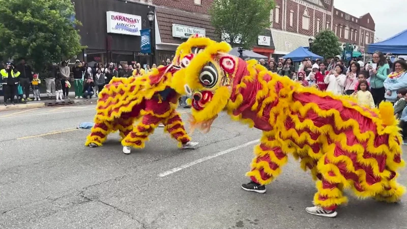Story image: Celebrating Asian Pacific American Heritage Month with traditional Chinese dragon dance