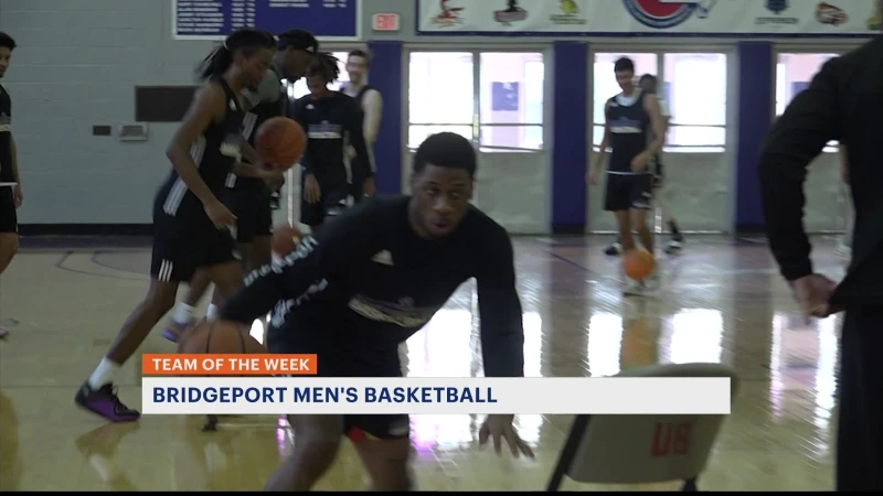 Story image: Team of The Week: University of Bridgeport Men's Basketball