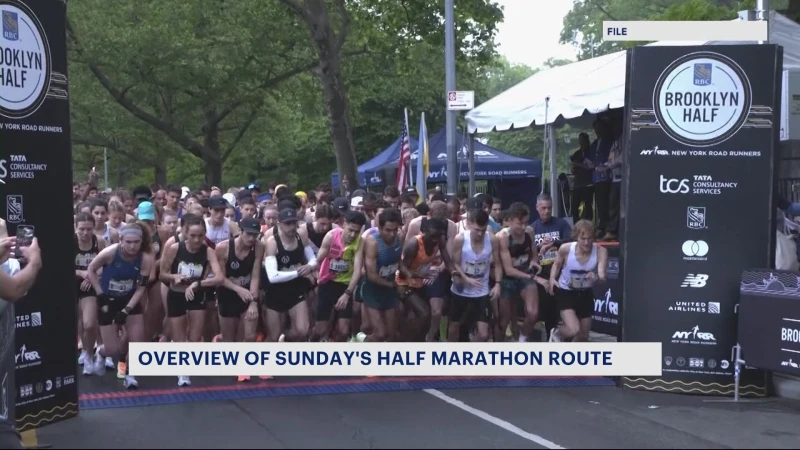 Story image: Here are the roads that will be closed for Sunday’s Brooklyn Half Marathon