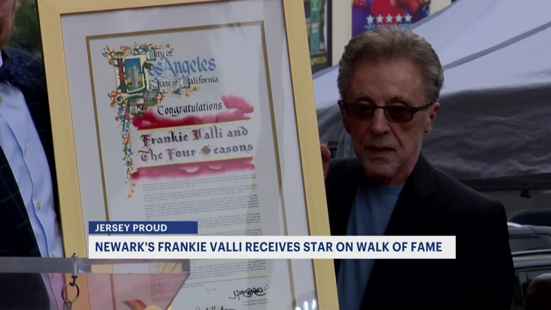 Story image: Jersey Buzz: Newark's Frankie Valli receives star on Hollywood Walk of Fame