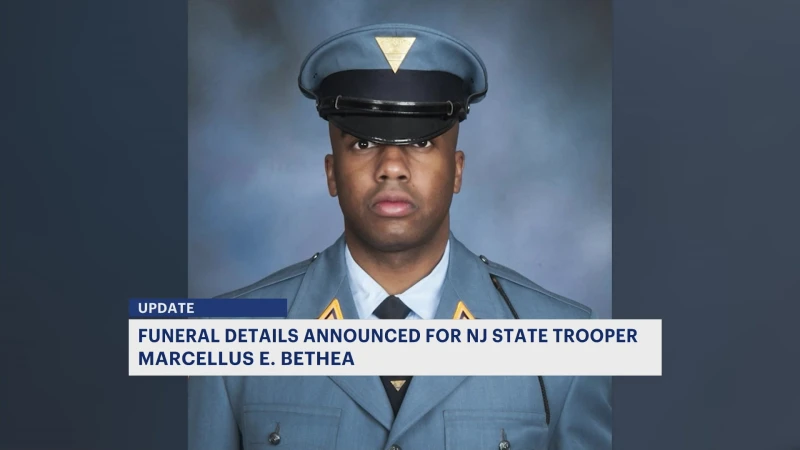 Story image: Funeral details announced for New Jersey State Trooper Marcellus Bethea