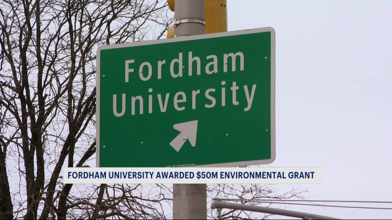 Story image: Fordham University receives $50 million to tackle air pollution, other environmental issues
