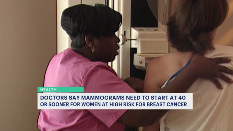 Story image: New guidance says women need to be screened for breast cancer at 40 or younger    
