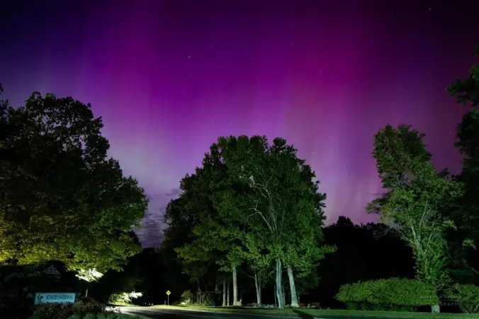 Story image: Light show: Severe solar storm produces spectacular auroras across the tri-state 