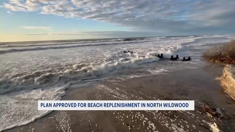 Story image: North Wildwood approved for emergency beach replenishment