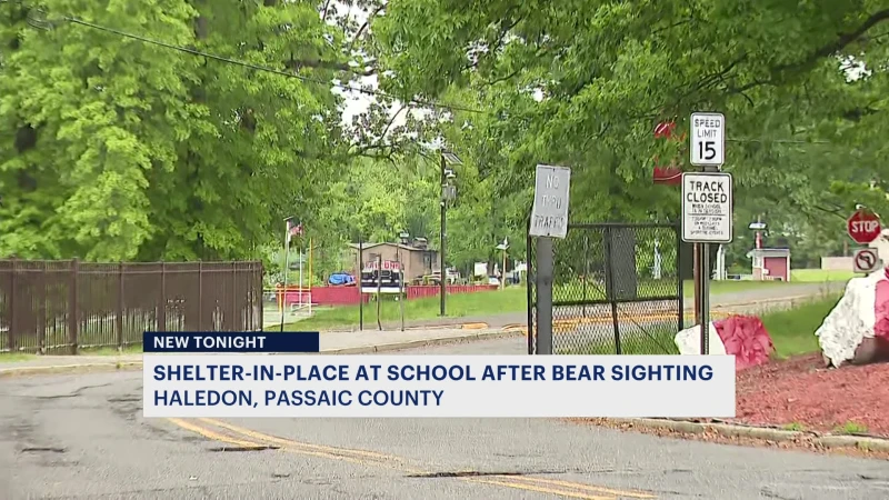 Story image: Haledon school put in shelter-in-place due to bear sighting near campus