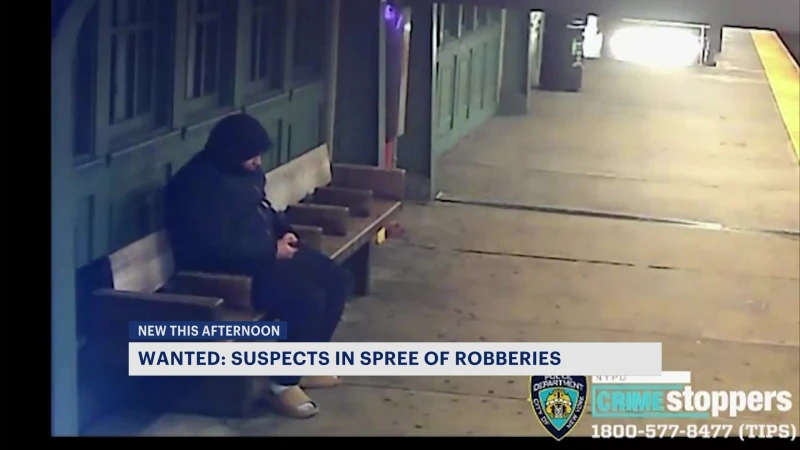 Story image: NYPD: Multiple armed suspects wanted for string of robberies on Bronx train