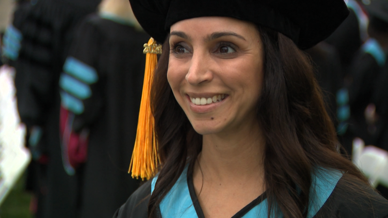 Story image: Suffern mom shows kids 'it's never too late' after completing her doctorate