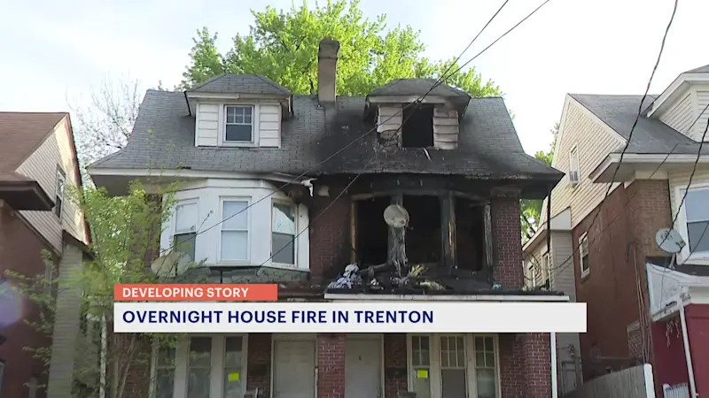 Story image: Overnight fire in Trenton damages homes, displaces residents