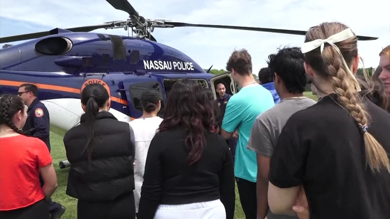 Story image: Nassau County high school seniors take part in aerial simulation exercise