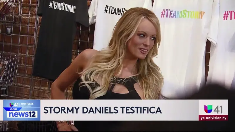 Story image: Univision 41 News Brief: Stormy Daniels testifica