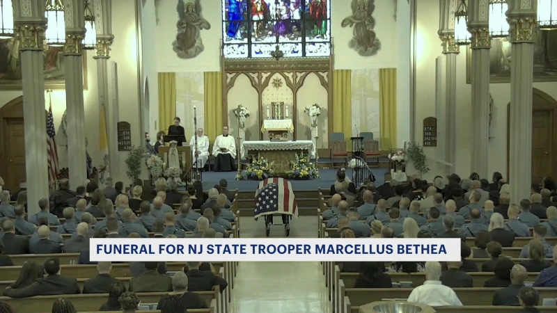 Story image: Funeral services held for Burlington County trooper who died during training