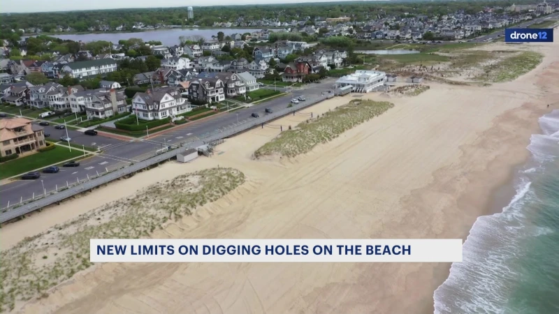 Story image: New Sea Girt ordinance bans digging large holes at beach for safety reasons
