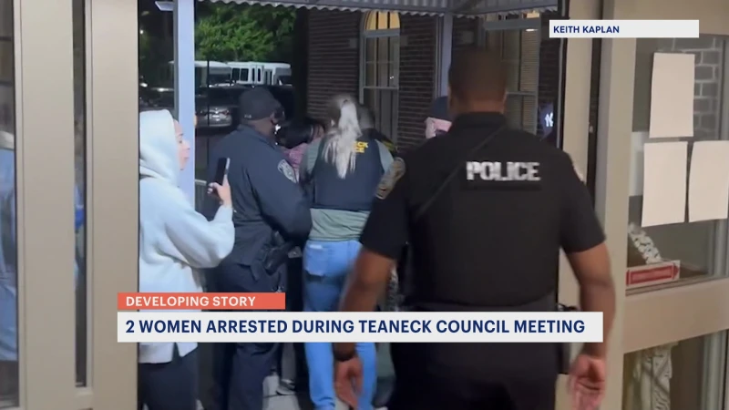 Story image: Police: 2 women arrested, accused of disrupting Teaneck council meeting