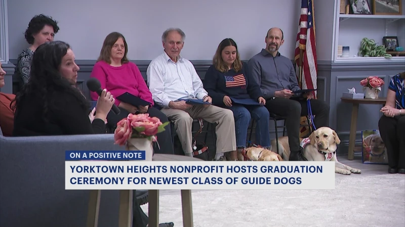 Story image: Nonprofit holds graduation ceremony in Yorktown Heights for its newest class of guide dogs
