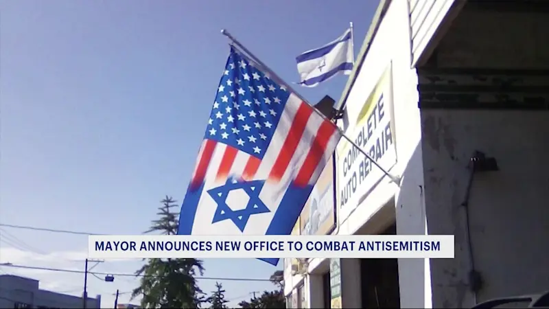 Story image: Mayor Adams announces new office to combat antisemitism