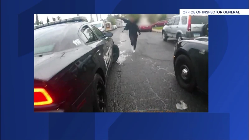 Story image: Bodycam video released by authorities shows knife-wielding man charging at Bridgeport officer