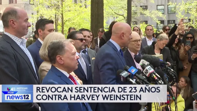 Story image: Revocan sentencia de 23 anos contra Harvey Weinstein 