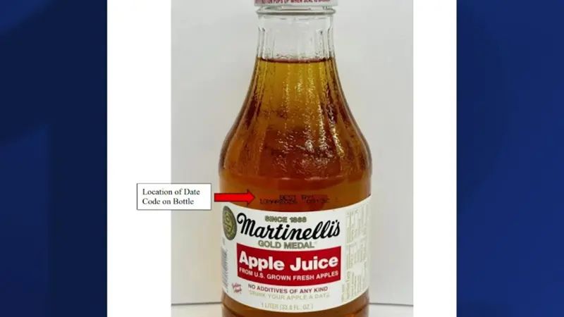 Story image: Martinelli's apple juice recalled over high arsenic levels