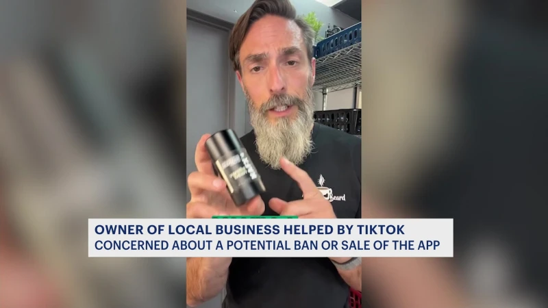 Story image: New Jersey man says his business and family are at risk if TikTok app is banned