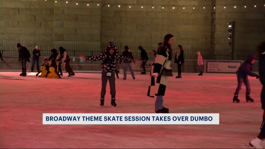 DUMBO ice skating rink brings Broadway musical to New Yorkers