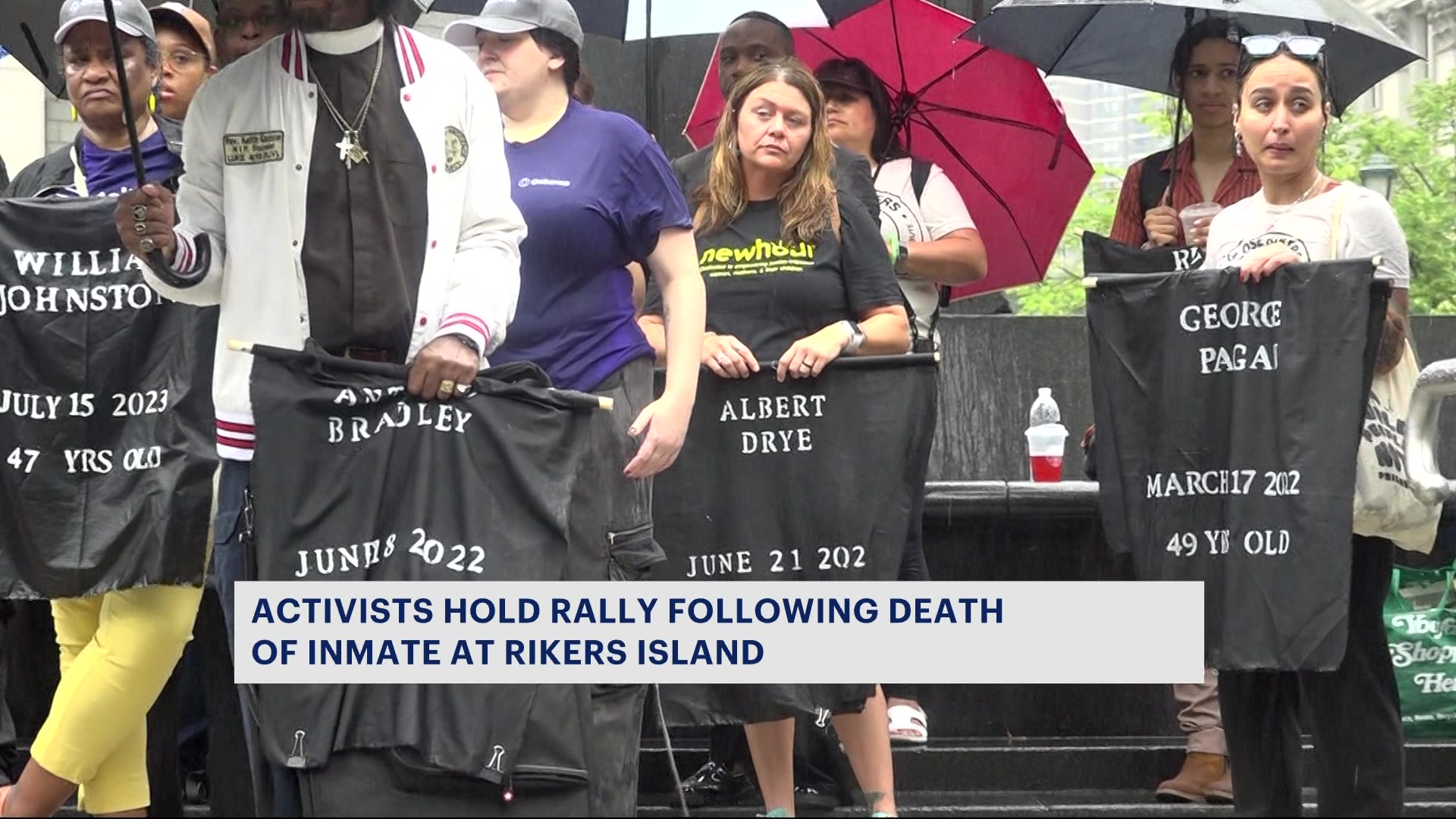 Rally held at Foley Square calling for protection reform for inmates in ...