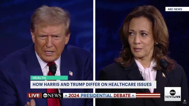 Story image: Health care in the US: Where Harris and Trump stand on the issues