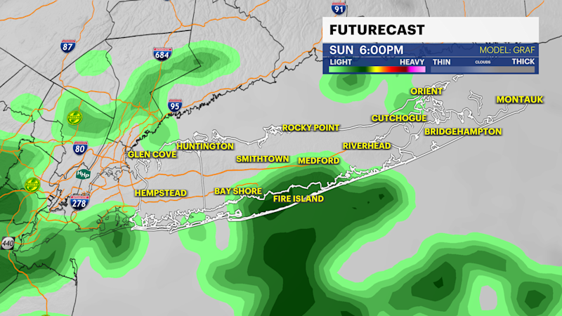 Story image: Rainy, cloudy Father’s Day on Long Island